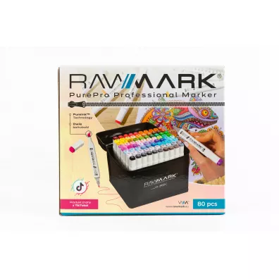 Rawmark Promarkery alkoholowe purePRO 80 kolor�w + etui 80 szt.