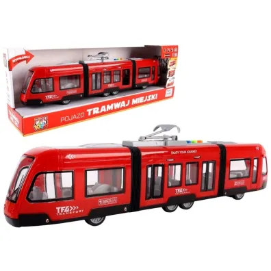 Tramwaj ze �wiat�em i d�wi�kiem, czerwony Pro Kids