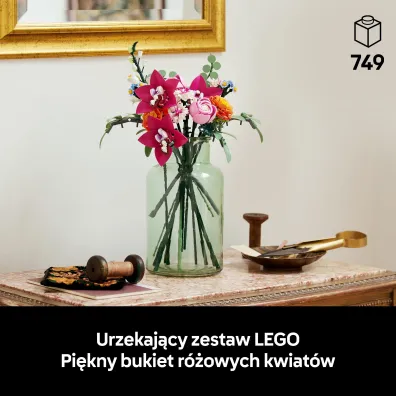 LEGO Botanicals Pi�kny bukiet r�owych kwiat�w 10342