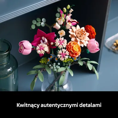 LEGO Botanicals Pi�kny bukiet r�owych kwiat�w 10342