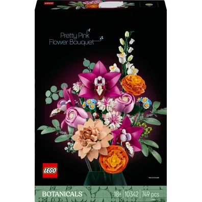 LEGO Botanicals Pi�kny bukiet r�owych kwiat�w 10342
