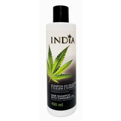 India Cosmetics Szampon do w�os�w z olejem z konopi 400 ml