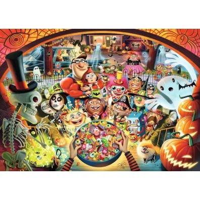 Puzzle 1000 el. 2D Cukierek albo psikus Ravensburger