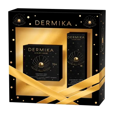 Dermika Zestaw Luxury Caviar 70+: krem do twarzy + krem pod oczy 50 ml + 15 ml