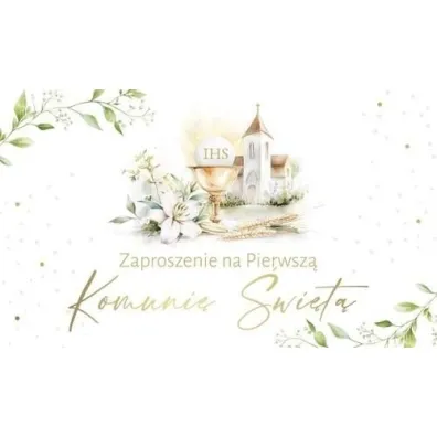 Armin Style ZAPROSZENIE KOMUNIA 160X95 AS ZP-83 OP10SZT FOL