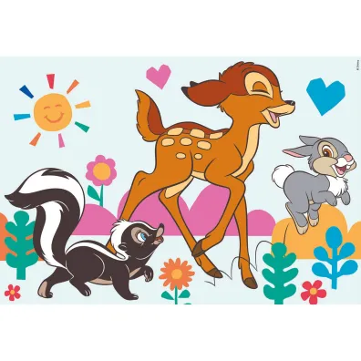 Puzzle drewniane 2x16 el. Kr�l Lew Bambi Educa