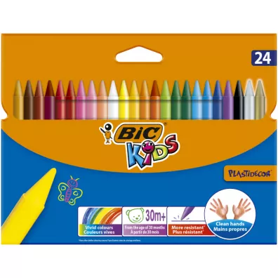 Bic Kredki �wiecowe Plastidecor 24 szt.