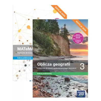 Pakiet podr�cznik�w: MATeMAtyka, Oblicza geografii. Zakres podstawowy. Liceum i technikum. Klasa 3. Edycja 2024 - Grzegorz Janocha, Joanna Czarnowska, Jolanta Weso�owska, Lech Cha�ko, Marcin Nowak, Marcin �witoniak, Wojciech Babia�ski, Anna Dubownik, Barbara Szyda, Czes�aw Adamiak
