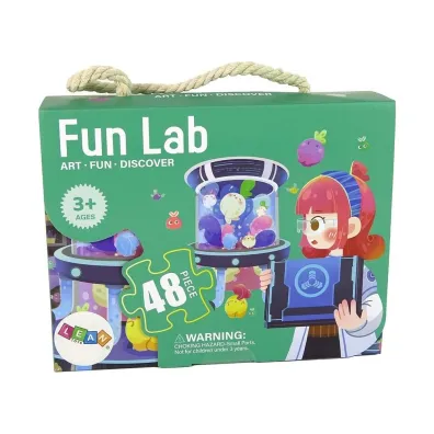 Puzzle 48 el. Laboratorium LeanToys