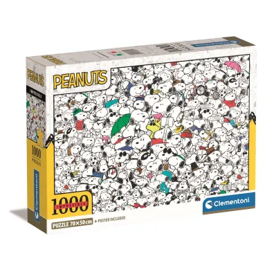 Puzzle 1000 el. Compact Impossible Peanuts Clementoni