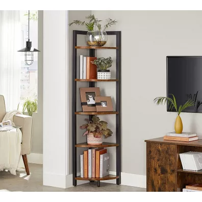 Songmics Rega drabinkowy narony 5 poziomw LOFT