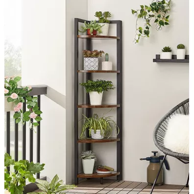 Songmics Rega drabinkowy narony 5 poziomw LOFT