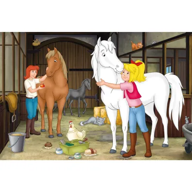 Puzzle 2x100 + 2x150 W walizce - Bibi & Tina Schmidt