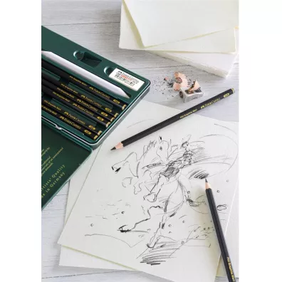 Faber-Castell Owek artystyczny Pitt Graphite Matt + akcesoria 8 szt.