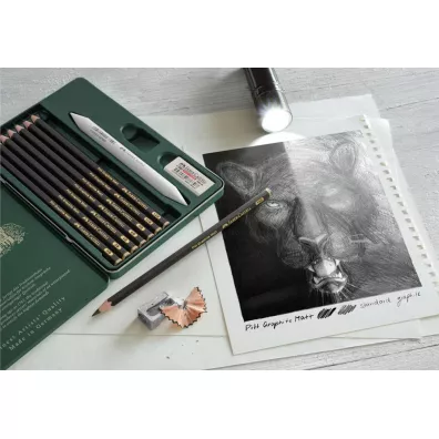 Faber-Castell Owek artystyczny Pitt Graphite Matt + akcesoria 8 szt.