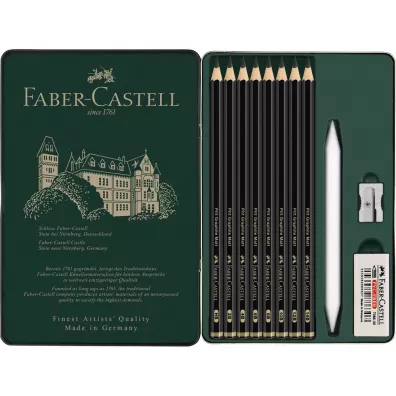 Faber-Castell Owek artystyczny Pitt Graphite Matt + akcesoria 8 szt.