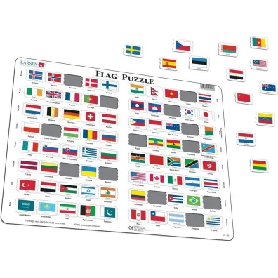 Puzzle 80 el. Flagi Larsen