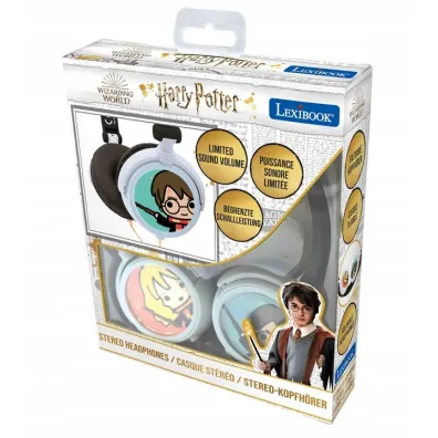 Sk�adane s�uchawki przewodowe stereo Harry Potter z g�o�no�ci� bezpieczn� dla dzieci Lexibook HP015HP