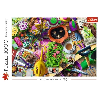 Puzzle 1000 el. Porz�dki w ogrodzie Trefl