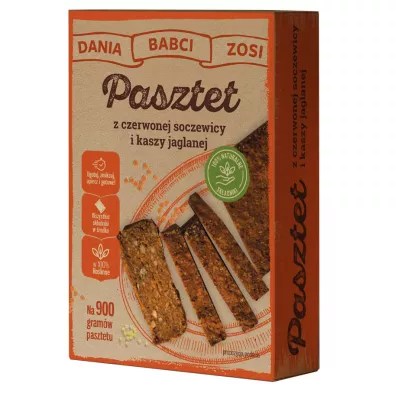 Dania Babci Zosi Pasztet ro�linny z czerwonej soczewicy i kaszy jaglanej 340 g