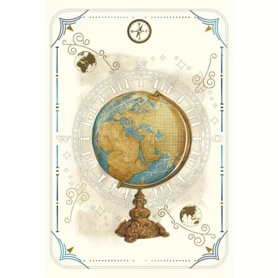 DaVinci Karnet + koperta Globus 12x18cm
