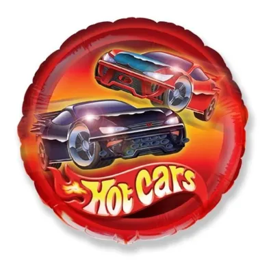 Balon foliowy Samochody Hot Cars 45cm