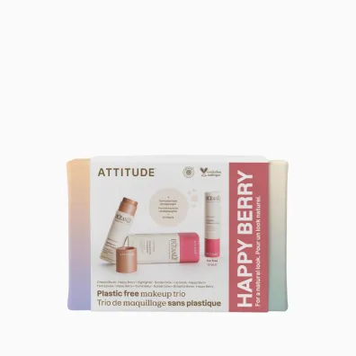 Attitude Oceanly, Zestaw kosmetyk�w Happy Berry: b�yszczyk, r�, roz�wietlacz 2 x 8.5 g + 3.4 g