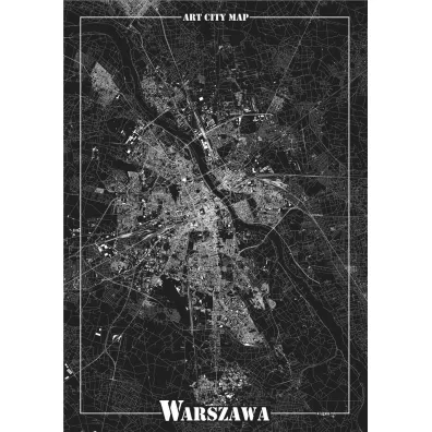 Plakat dekoracyjny - Warszawa 58x648 mm