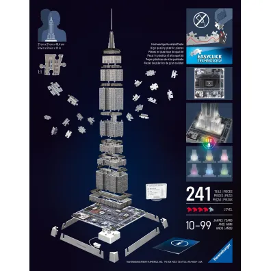 Puzzle Iconics 224 el. 3D Empire State Building Ravensburger
