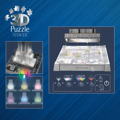 Puzzle Iconics 224 el. 3D Empire State Building Ravensburger