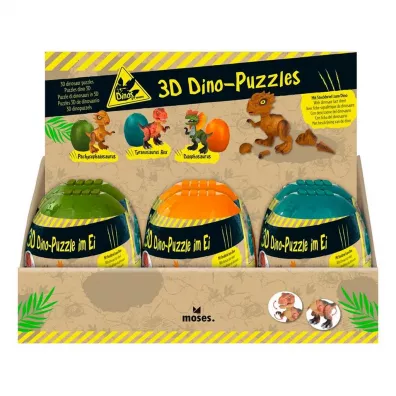 Puzzle Dino 3D w jajku MIX Cass film