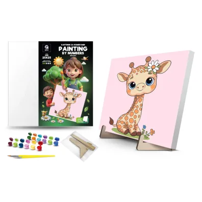Malowanie po numerach - �yrafa 25x25cm Qbee