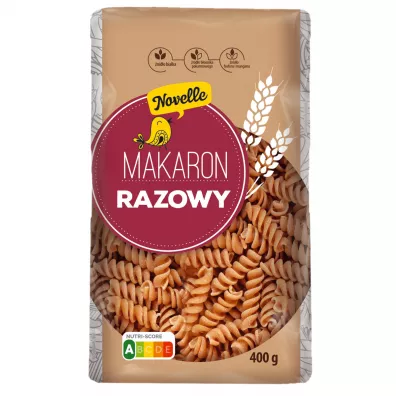 Novelle Makaron razowy widerki 400 g