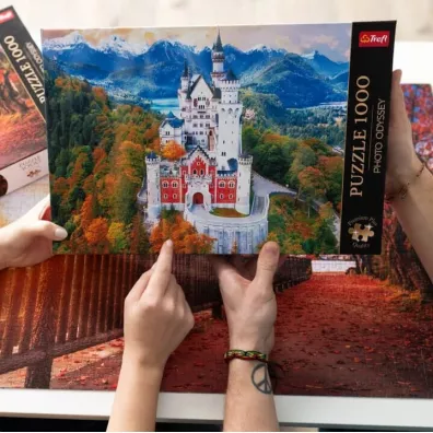 Puzzle 1000 el. Zamek Neuschwanstein, Niemcy Trefl