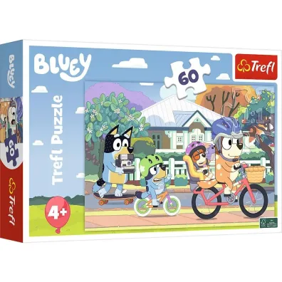 Puzzle 60 el. Weso�y Bluey Trefl