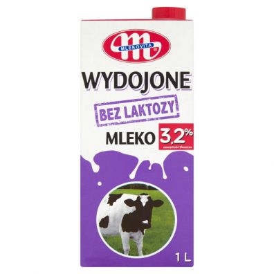 Mlekovita Wydojone Mleko bez laktozy UHT 3,2% 1 l