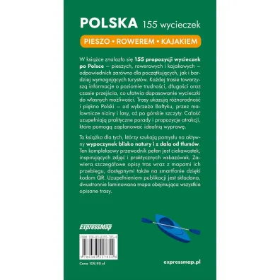 Polska 155 wycieczek pieszo rowerem kajakiem przewodnik