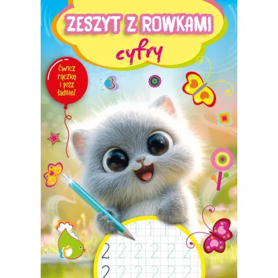 Zeszyt z rowkami. Cyfry
