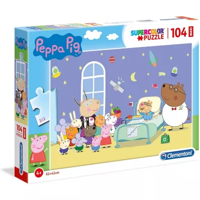 Puzzle maxi 104 el. Supercolor. Peppa Pig Clementoni
