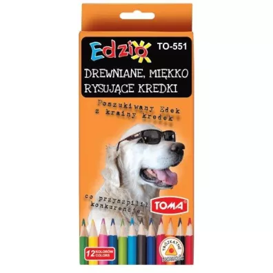Toma Kredki trjktne Edzio 12 szt.