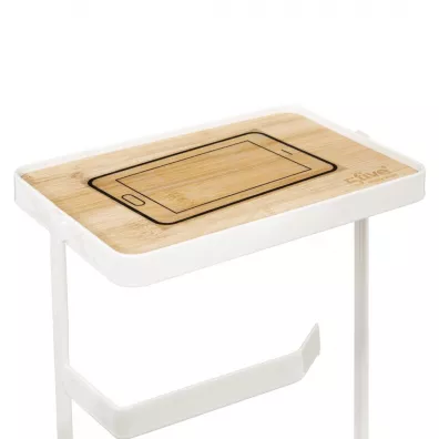 5five Simply Smart Stojak na papier toaletowy Modern White Biay