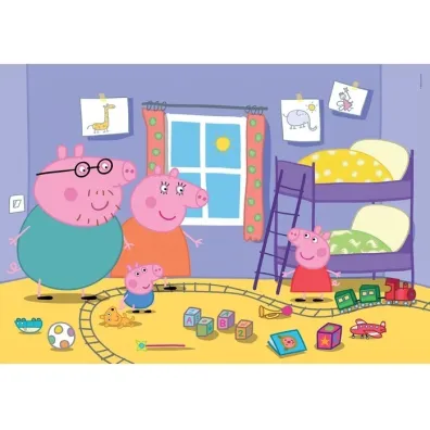 Puzzle 2x20 el. SuperColor. �winka Peppa Clementoni