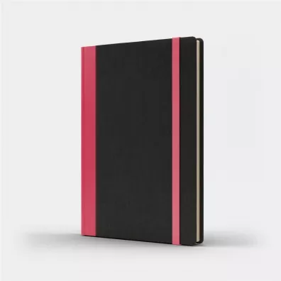 Like U Notatnik B5 Pro L czarny/r�owy kratka