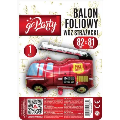 GoParty Balon foliowy W�z stra�acki 82x81cm