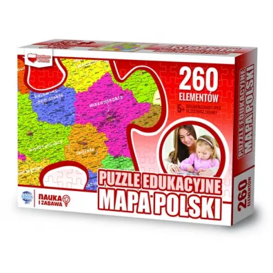 Puzzle 260 el. Mapa polski Zachem