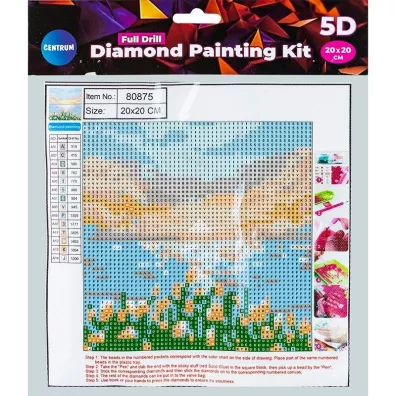 Centrum Diamentowa mozaika - Pe�na - Lake 20x20cm
