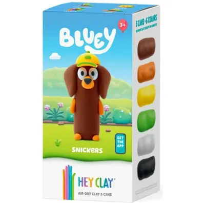 Hey Clay - Figurka Bluey Snickers + akces 5pak