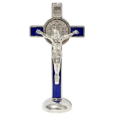 Krzy� stoj�cy niebieski 8cm