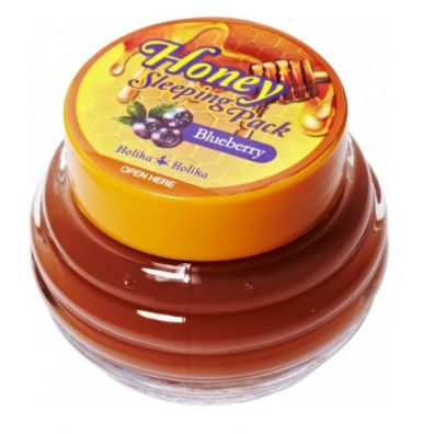 Holika Holika Honey Sleeping Pack caonocna maseczka przeciwzapalna z du zawartoci miodu i jagd Blueberry 90 ml