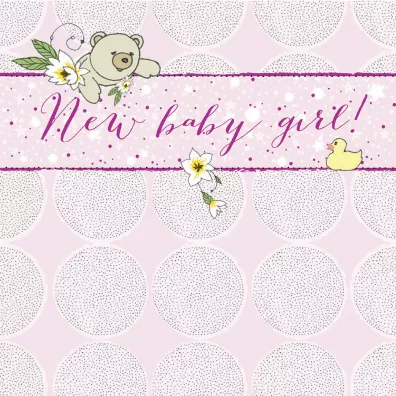 Clear Creations Karnet Swarovski kwadrat CL0219 Narodziny mi�